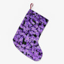 Search for flower christmas stockings Purple