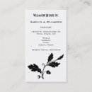 Search for oak tree business cards Modern