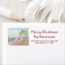 Search for beach christmas return address labels Florida