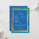 Recherche de bleu royal et or invitations Bride