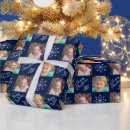 Search for dark blue christmas wrapping paper Photo collage