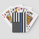 Search for thin blue line playing cards Police