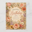 Search for vintage birthday postcards Botanical