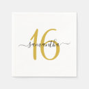 Search for sweet 16 napkins Script