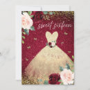 Search for red gold sweet 16 invitations Flowers