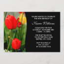 Recherche de tulipes anniversaire invitations Rouge