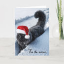 Search for black santa christmas cards Winter