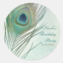 Search for peacock party stickers Birthday