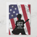 Recherche de guitare rouge invitations Rétro