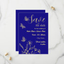 Search for royal blue save the dates Butterflies
