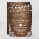 Search for wood and lace invitations Outdoor