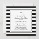 Recherche de garçon de rayure invitations Ancre