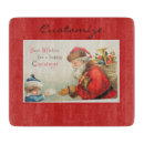 Recherche de père noël vintage planches à découper Traditionnel