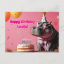 Recherche de hippopotames vœux cartes Fête