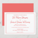 Recherche de corail et blanc invitations Pour tous