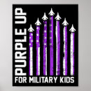 Search for military kids posters Purple up for