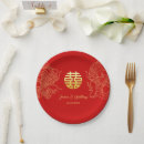 Search for chinese dragon plates Red and gold