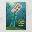 Search for horror halloween invitations Graveyard