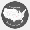 Search for miles stickers Long distance