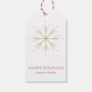 Search for snowflake gift tags Red