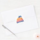 Search for sunset palm tree stickers Rainbow