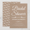 Search for kraft bridal shower invitations Calligraphy