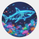 Search for neon animal stickers Marine