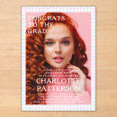 Search for school colors graduation invitations Modern