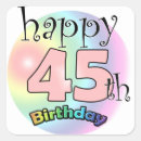 Search for 45 years stickers Party