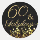 Search for 60 and fabulous stickers Black