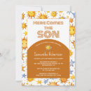 Search for retro baby boy shower invitations You are my sunshine