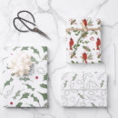 Search for holly christmas wrapping paper Xmas pattern