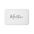Search for whimsical bath mats Black and white