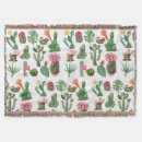 Search for watercolor cactus blankets Floral
