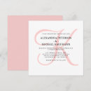 Search for monogram square invitations Simple