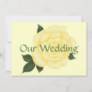 Search for pale yellow wedding invitations Rose