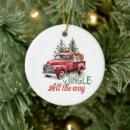 Search for red truck ornaments Vintage