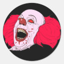 Search for scary clown stickers Spooky