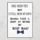 Search for best man wedding invitations Proposal