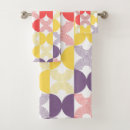 Search for modern geometric bath towels Retro