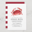 Search for crab feast invitations Red