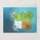 Recherche de quatre saisons cartes postales Arbres