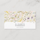 Recherche de fleurs sauvages cartes visite Customer