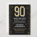 Search for 90th birthday save the dates Ninety