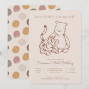 Recherche de winnie the pooh 1ans anniversaire invitations Boisé