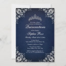Search for tiara quinceanera invitations Watercolor