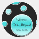 Search for aqua polka dot stickers Black