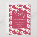 Search for summer 40th birthday invitations Chic