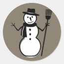 Search for retro snowman stickers Blue