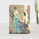 Search for art deco lady cards Vintage